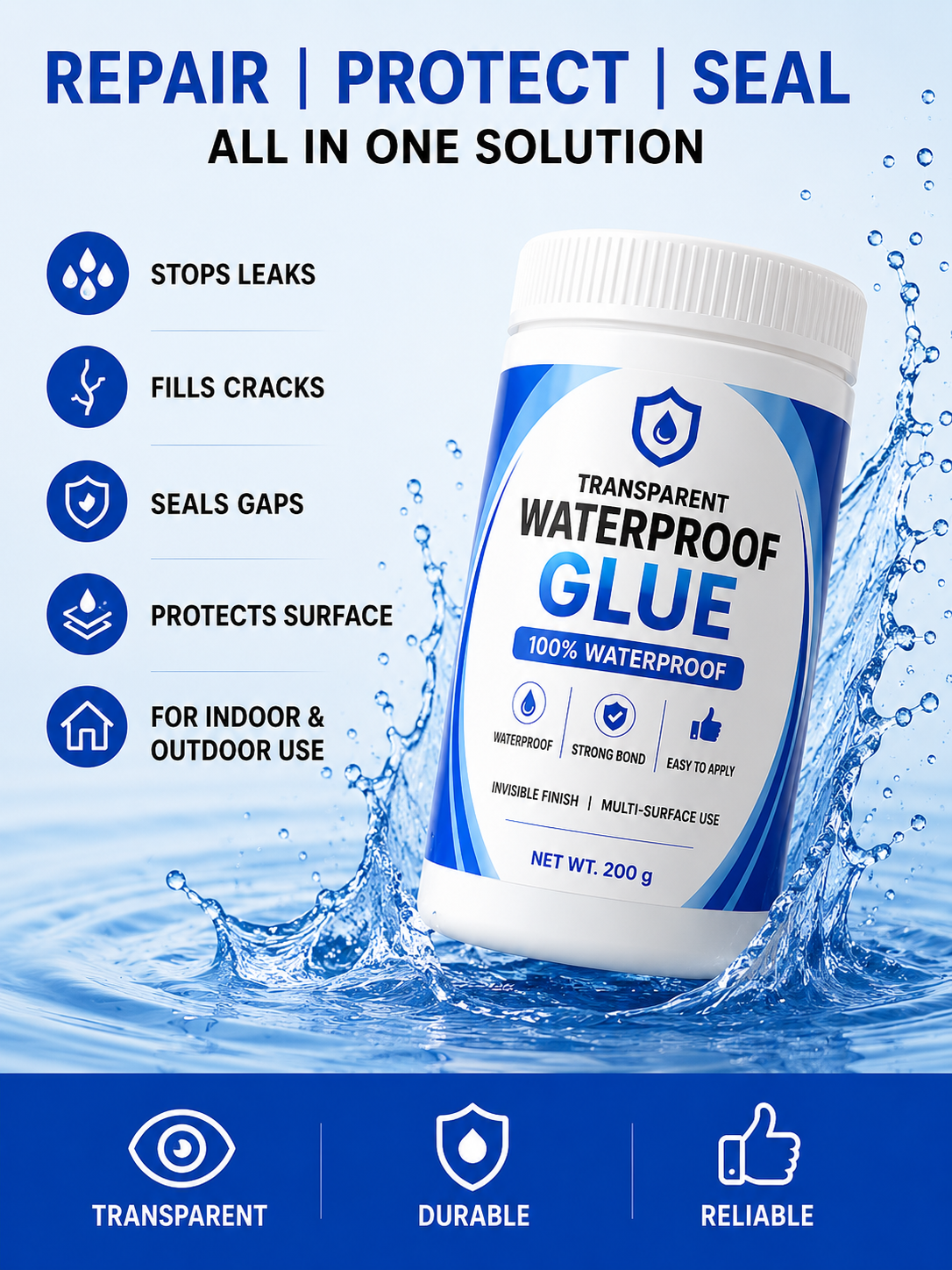 NovaCure™ Waterproof Repair Glue | Buy 1 Get 1 FREE