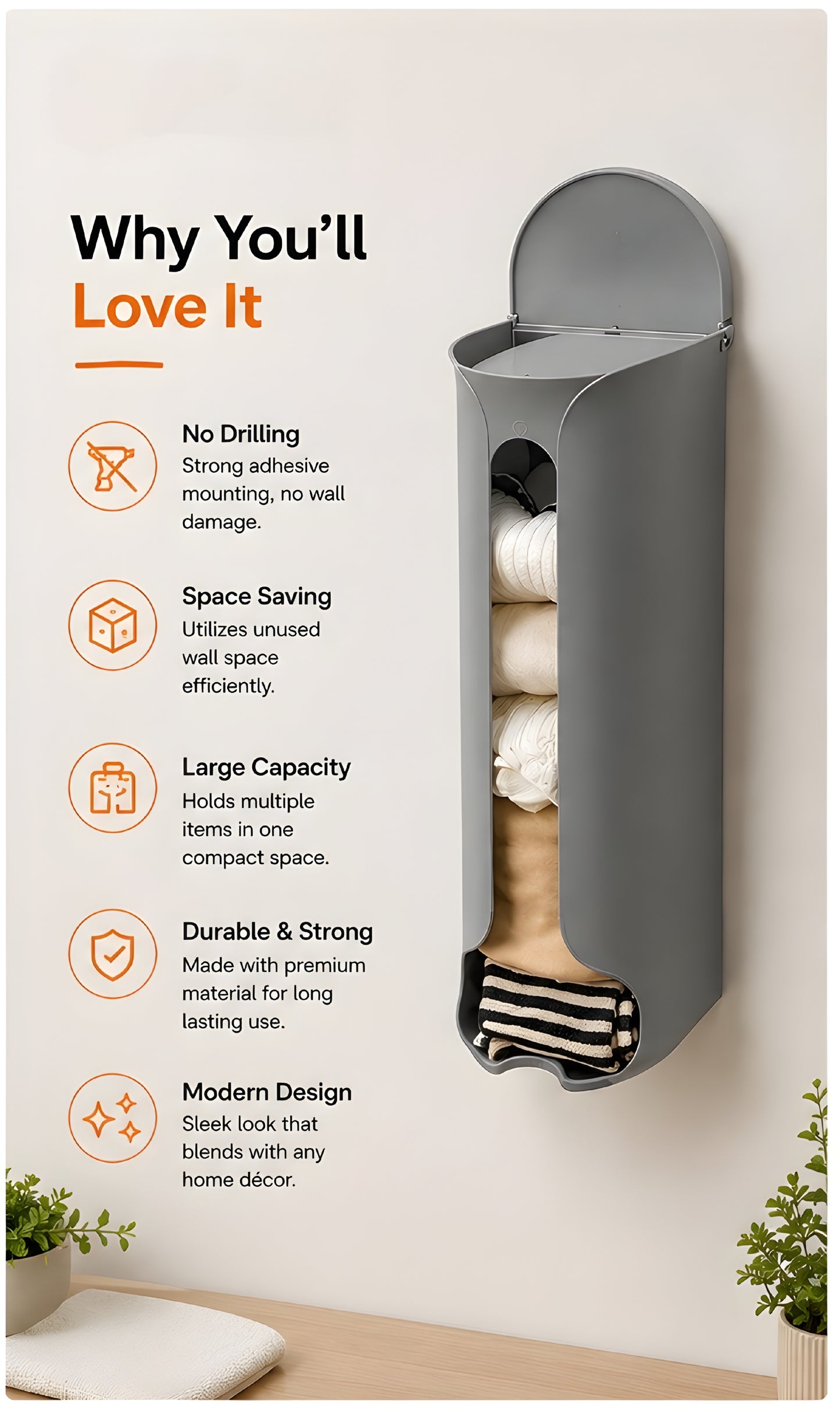 Multipurpose WallCraft Storage Organizer