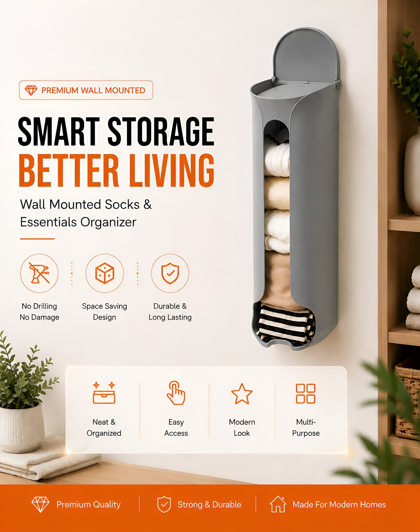 Multipurpose WallCraft Storage Organizer